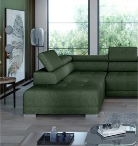 Narożnik CAMPO XL z elektryczną regulacją siedziska Lewostronny w tkaninie MEMPHIS 12 WERSAL