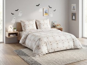 PrzytulneMieszkanie.pl PrzytulneMieszkanie.pl Pościel dziecięca z bawełny renforcé GHOSTIE beżowa Rozmiar pościeli: 80 x 80 cm | 135 x 200 cm