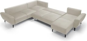 Narożnik BOSCO XL zestaw z elektryczną funkcją regulacji tkanina Monolith 02 Beżowy WERSAL