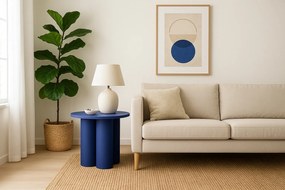 Granatowy matowy stolik kawowy 60 cm G0-R44