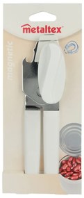 Biały magnetyczny otwieracz do konserw Metaltex, dł. 19 cm