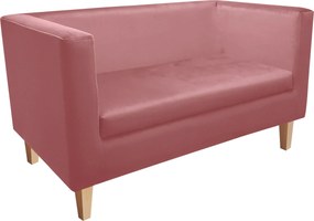 Sofa Monaco : Kolor nogi - Drewno, Kolor tkaniny - VELVET - MG58, Typ tkaniny - Velvet, Wysokość nogi - 15 cm