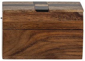 Brązowy drewniany pojemnik dekoracyjny 6,5x4,5x4 cm Cemile – Bloomingville