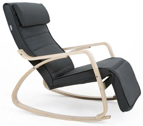 Jurhan Fotel bujany SWING, max obciążenie 150kg, 67x115x91cm, antracyt