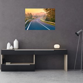 Obraz - Podróż o wschodzie słońca (70x50 cm)