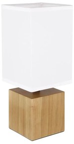 Globo 21628W - Lampa stołowa VALENTINO 1xE27/7W/230V biała/brązowa