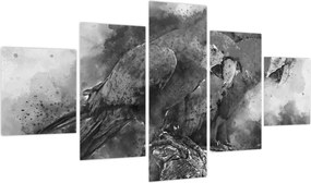 Obraz - Papugi akwarelowe (125x70 cm)