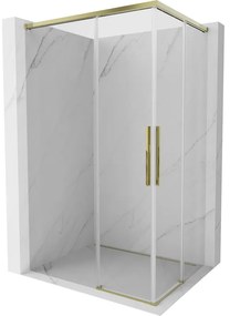 Mexen Rox Duo kabina prysznicowa rozsuwana 100 x 85 cm, transparent, złota - 8C2D-100-085-50-00