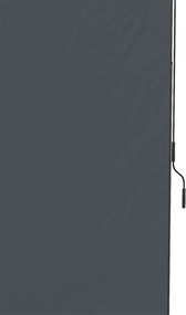 Outsunny Markiza Boczna Metalowa Szara 200x215 cm 2.15-3.05 m Montaż Bez Wiercenia Regulowana Wysokość Z Korbką Ręczna | Aosom PL