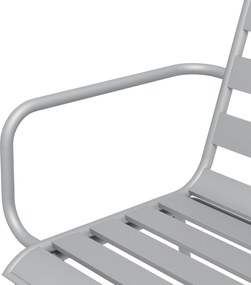 Outsunny Zestaw do jedzenia na zewnątrz, Zestaw mebli ogrodowych, odporny na pogodę, 150 x 80 x74 cm, Jasnoszary