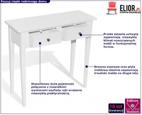 Biała Konsola Z 2 Szufladami F5-G65