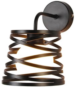 Czarny industrialny kinkiet - T003 - Masha