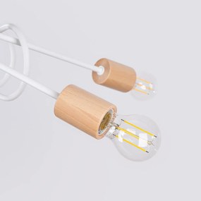 Żyrandol EMBER 5 biały SOLLUX  LIGHTING