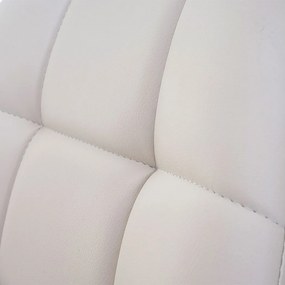 Krzesło do jadalni MCW-A60 (zestaw 6 sztuk),  imitacja skóry, kremowy