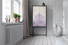 Komoda z 2 drzwiami z nadrukowanego MDF