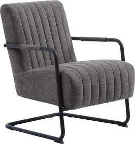 Ciemnoszary fotel Trout – Unique Furniture