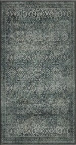 Dywan vintage INKA Oriental z Efektem Postarzenia Zielony 80 cm x 150 cm