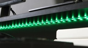 Biurko gamingowe z oświetleniem RGB Ayo 219B3-Z113 czarne