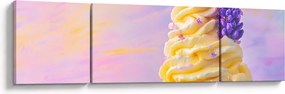 Obraz - Lody z lawendą (170x50 cm)