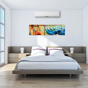 Obraz - Port w Wenecji (170x50 cm)