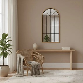 Duże, dekoracyjne lustro wiszące ARCUS, 110 x 56 cm