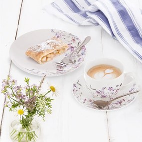 Biało-fioletowa porcelanowa filiżanka 280 ml Louka – Orion