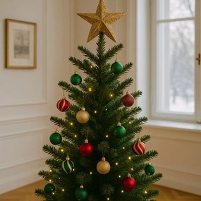 Wielokolorowe bombki o różnym wykończeniu, Ø 4 cm, 12 szt.