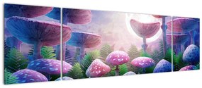 Obraz - Grzyby w pełni księżyca, grafika (170x50 cm)