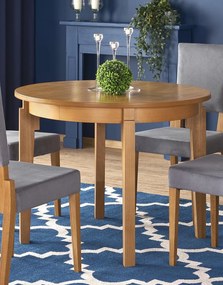 Okrągły stół do jadalni z funkcją rozkładania Sorbus Halmar dąb miodowy