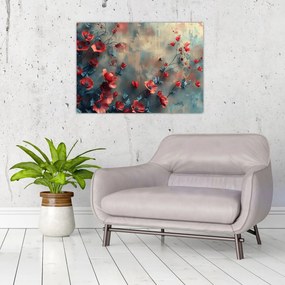 Obraz na szkle - Wilcze maki (70x50 cm)