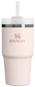 Jasnoróżowy termos ze słomką ze stali nierdzewnej 600 ml Quencher H2.0 FlowState Tumbler Rose Quartz – Stanley