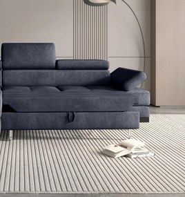 Narożnik EMPORIO L Lewostronny z funkcją spania Lewostronny w ktaninie SERENO 695 WERSAL