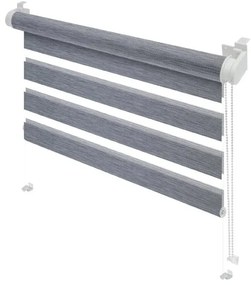 Szara roleta dzień i noc 57x150 cm Zebra Natur – Gardinia