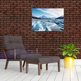 Obraz na szkle - Formacje lodowcowe (70x50 cm)