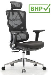 Regulowany fotel do pracy przy biurku Dakota 2.0, zgodny z normą BHP