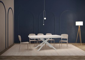 Stół rozkładany 180/284x90 cm Karida frassino biała nogi białe