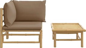 Elegancki zestaw ogrodowy z bambusa L4-N84