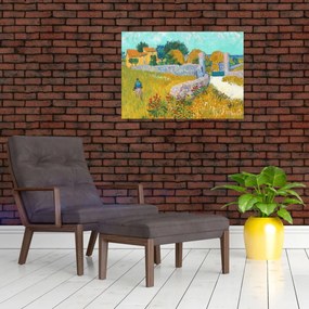 Obraz - Vincent van Gogh, Farmhouse in Provence, reprodukcje (70x50 cm)