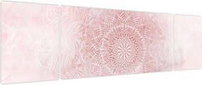 Obraz - Różowa mandala (170x50 cm)