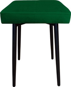 Taboret MAX tkanina Welur stelaż metalowy STOŁEK LOFT : Kolor nogi - Czarna stożek, Kolor tkaniny - VELVET - MG25, Typ tkaniny - Velvet