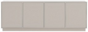 Kredens 4-drzwiowy z MDF – beżowy – MEZULIA
