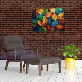 Obraz - Mozaika z liści (70x50 cm)