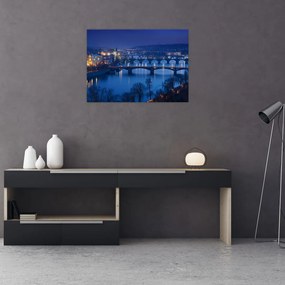 Obraz na szkle - praskie mosty (70x50 cm)