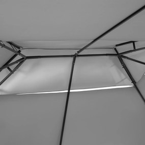 Outsunny pawilon ogrodowy namiot imprezowy namiot ogrodowy podwójny daszek 3x4m kolor ciemnoszary