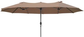 Szary parasol ogrodowy 265x460 cm – Garden Pleasure