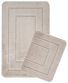 Jasnobrązowe dywaniki łazienkowe zestaw 2 szt. 50x80 cm Cerceve – Foutastic