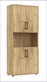 Wysoki regał na ubrania dąb craft N4-G80