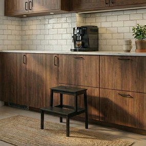 Bambusowy taboret ze schodkiem KROK, wys. 46 cm