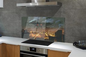Panel szklany do Kuchni Potwór w Nocnym Mieście