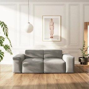 Szara sztruksowa sofa 205 cm Villet – Rodier